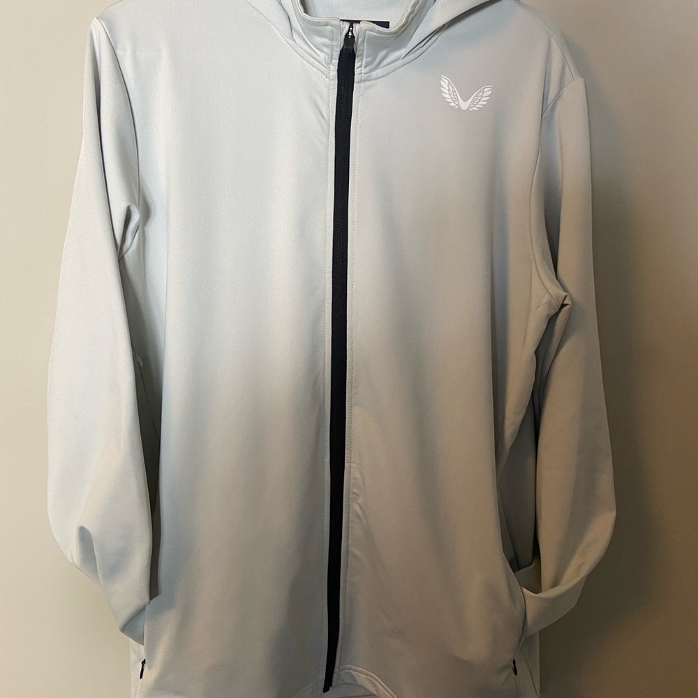 Light Gray Hoodie with Logo